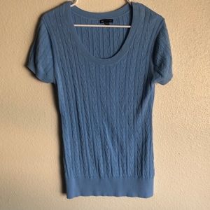 Gap Blue Short-Sleeve Sweater